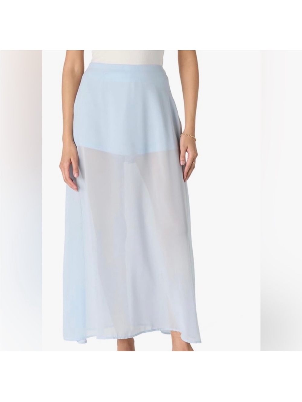 🆕 The Drop Dierdre Sheer
Maxi Skirt - Niagara Mist - XL NWOT